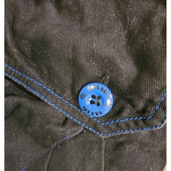 Illig Y2K Rave Cargo Breakaway Pocket Black Blue - Picture 5 of 9